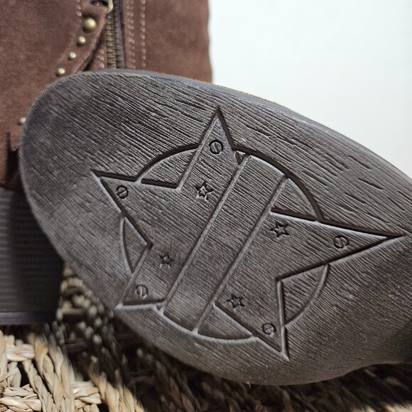 SKECHERS Brown Suede Ankle Boots, Women's size 8 - Picture 10 of 10